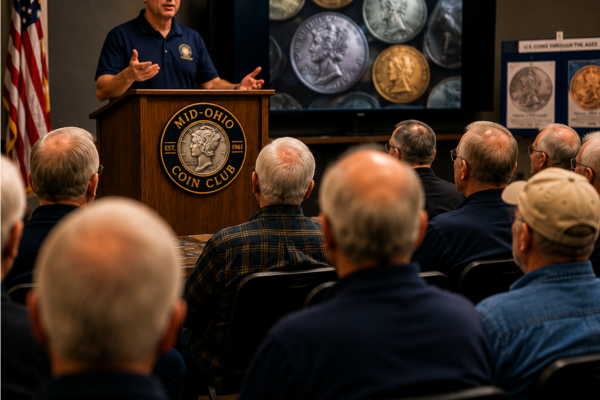 Club members at a meeting