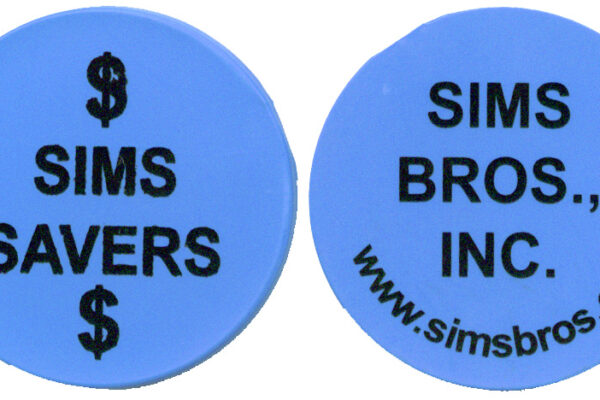 2008 Sims Brothers Blue Token