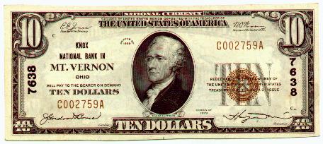 National Currency 10 FACE