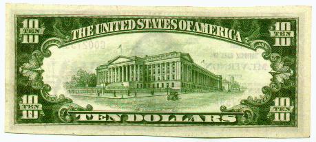 National Currency 10 BACK