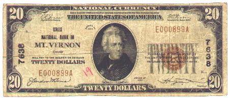 National Currency 20 FACE