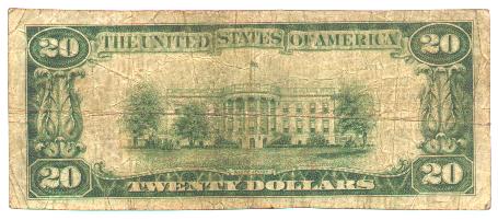 National Currency 20 BACK