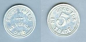 Snows Tavern 5 Cents